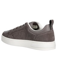 Sneaker Uomo Armani Exchange A X Embossed Logo Suede Leather Grey