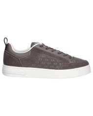 Sneaker Uomo Armani Exchange A X Embossed Logo Suede Leather Grey
