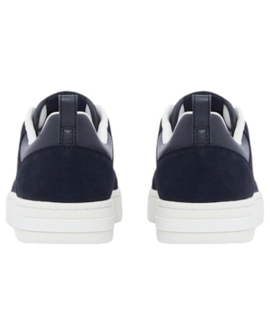Sneaker Uomo Armani Exchange A X Embossed Logo Suede Leather Deep Navy