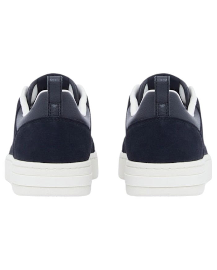 Sneaker Uomo Armani Exchange A X Embossed Logo Suede Leather Deep Navy