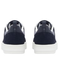 Sneaker Uomo Armani Exchange A X Embossed Logo Suede Leather Deep Navy