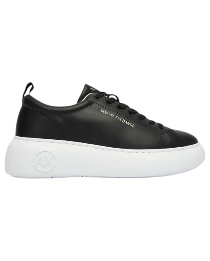Sneakers Armani Exchange Donna Chunky Leather Black