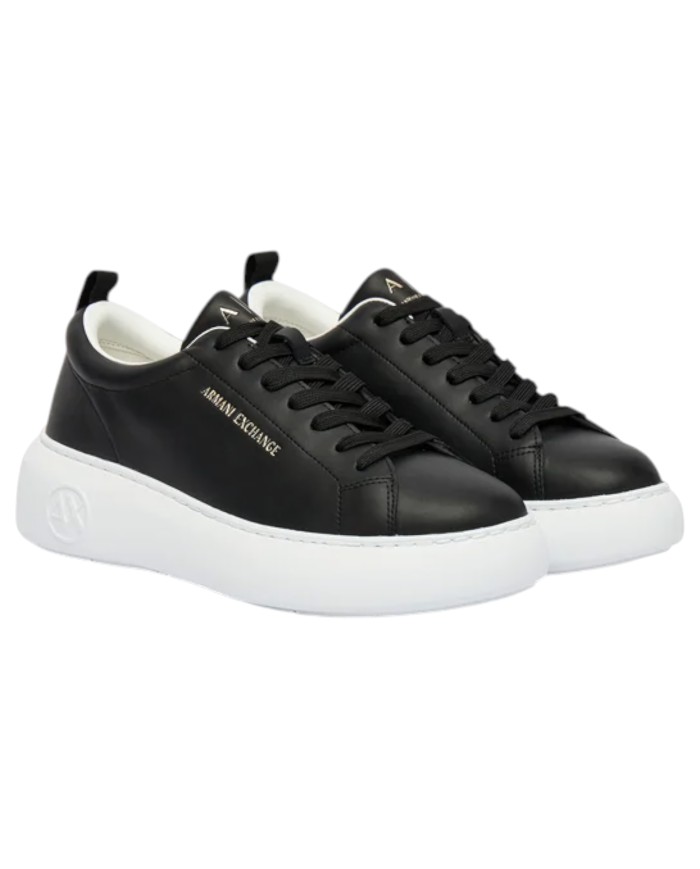Sneakers Armani Exchange Donna Chunky Leather Black