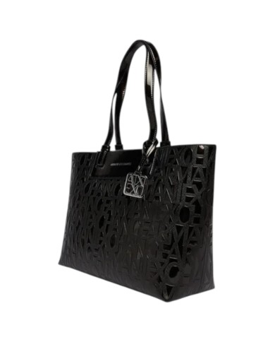 Shopper Armani Exchange Donna Embossed Logo Black