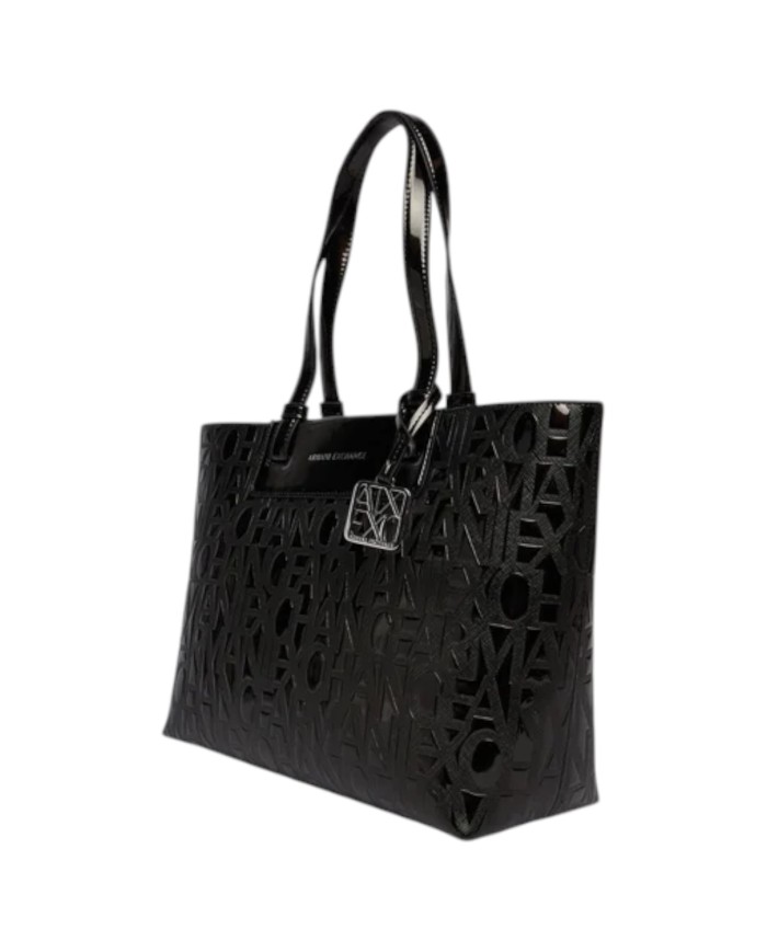 Shopper Armani Exchange Donna Embossed Logo Black