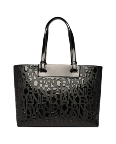 Shopper Armani Exchange Donna Embossed Logo Black