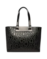 Shopper Armani Exchange Donna Embossed Logo Black