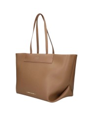 Shopper Armani Exchange Donna Line Logo Leather Narionette Brown