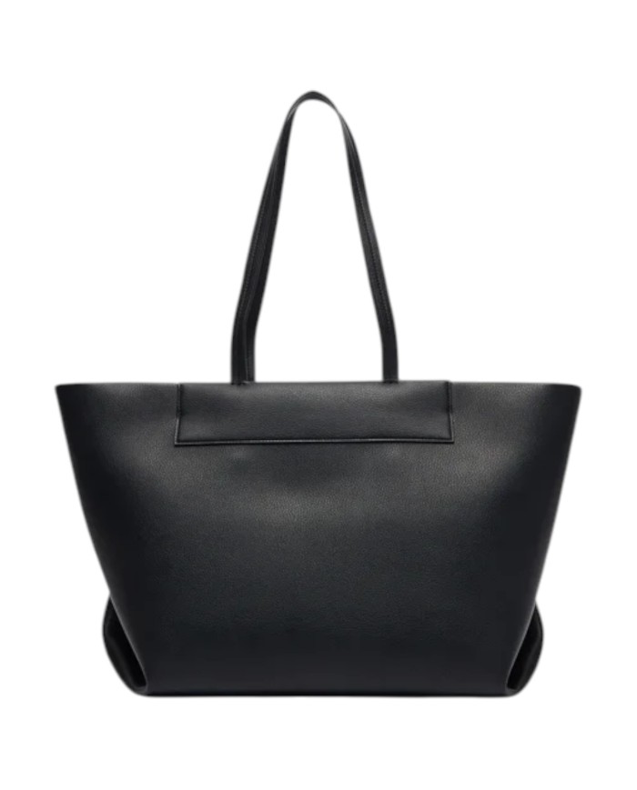 Shopper Armani Exchange Donna Line Logo Leather Black