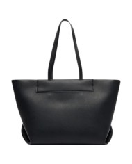Shopper Armani Exchange Donna Line Logo Leather Black