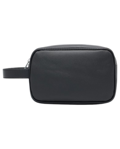 Pochette Armani Exchange Uomo Embossed Logo Leather Black Grey