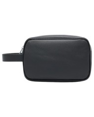 Pochette Armani Exchange Uomo Embossed Logo Leather Black Grey