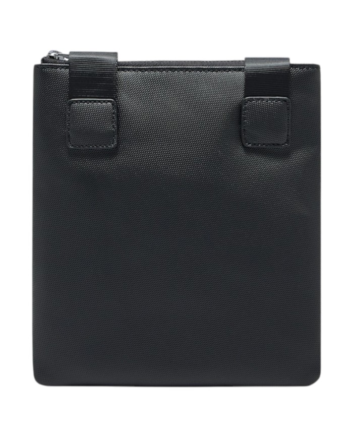 Borsello Armani Exchange Uomo Line Logo Leather Black Grey