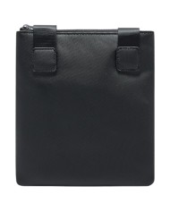 Borsello Armani Exchange Uomo Line Logo Leather Black Grey