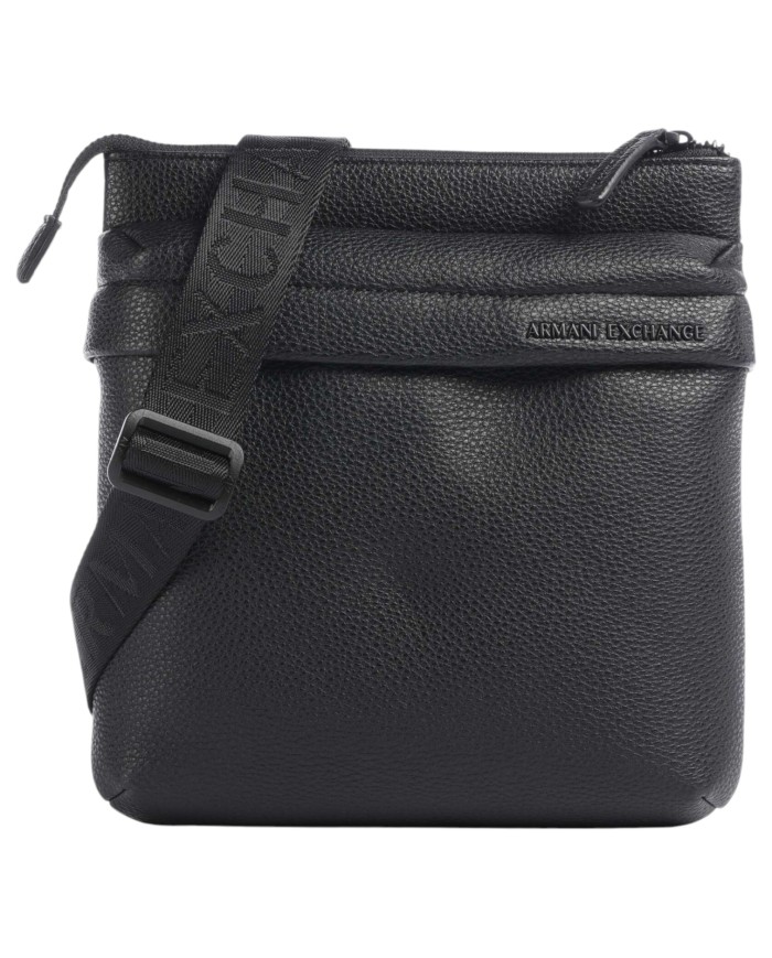 Borsello Armani Exchange Uomo Line Logo Leather Black