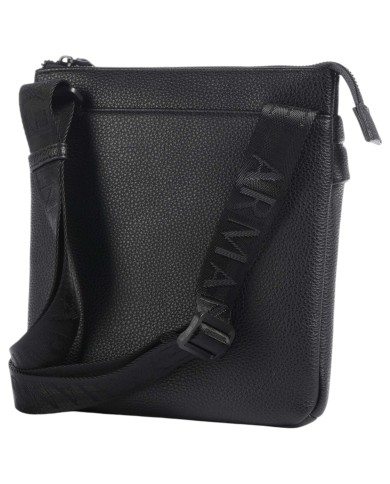 Borsello Armani Exchange Uomo Line Logo Leather Black