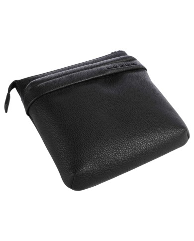 Borsello Armani Exchange Uomo Line Logo Leather Black