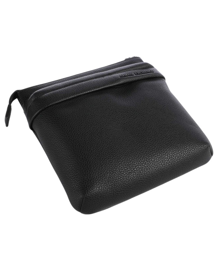 Borsello Armani Exchange Uomo Line Logo Leather Black