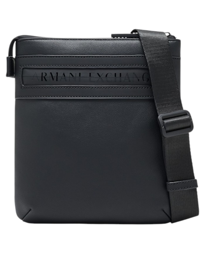 Borsello Armani Exchange Uomo Line Logo Leather Black