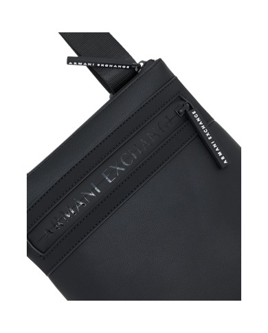Borsello Armani Exchange Uomo Line Logo Leather Black