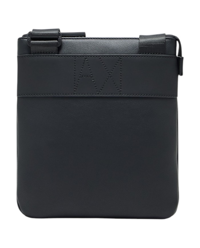 Borsello Armani Exchange Uomo Line Logo Leather Black