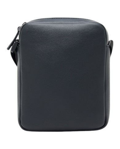 Borsello Armani Exchange Uomo Embossed A X Logo Leather Black