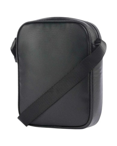 Borsello Armani Exchange Uomo Embossed A X Logo Leather Black Grey