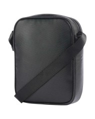 Borsello Armani Exchange Uomo Embossed A X Logo Leather Black Grey
