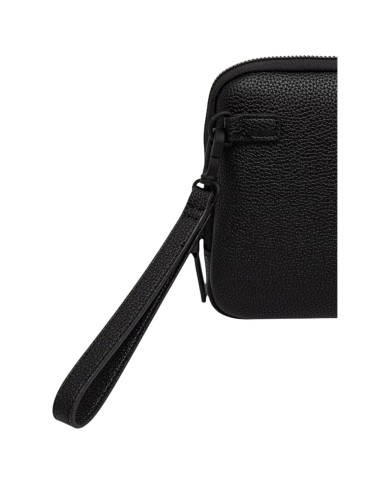 Pochette Armani Exchange Uomo Line Logo Leather Black