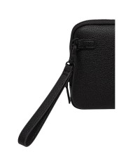 Pochette Armani Exchange Uomo Line Logo Leather Black