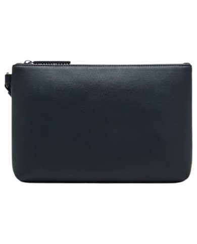 Pochette Armani Exchange Uomo Line Logo Leather Black