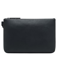 Pochette Armani Exchange Uomo Line Logo Leather Black