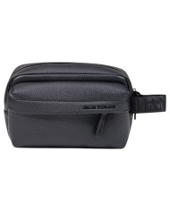 Pochette Armani Exchange Uomo Line Logo Leather Black