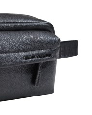 Pochette Armani Exchange Uomo Line Logo Leather Black