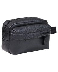 Pochette Armani Exchange Uomo Line Logo Leather Black