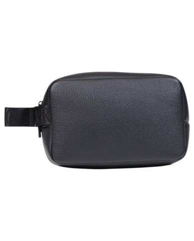 Pochette Armani Exchange Uomo Line Logo Leather Black