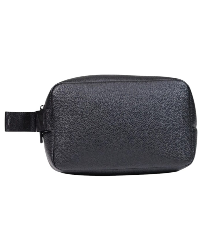 Pochette Armani Exchange Uomo Line Logo Leather Black