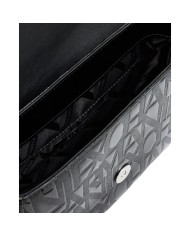 Tracolla Armani Exchange Donna Embossed Logo Leather Black