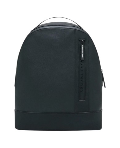 Zaino Armani Exchange Uomo Backpack Leather Petroleum Black