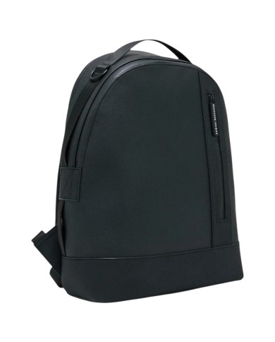 Zaino Armani Exchange Uomo Backpack Leather Petroleum Black