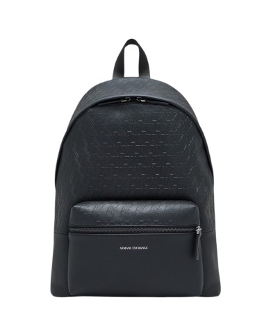 Zaino Armani Exchange Uomo A X Embossed Logo Leather Black