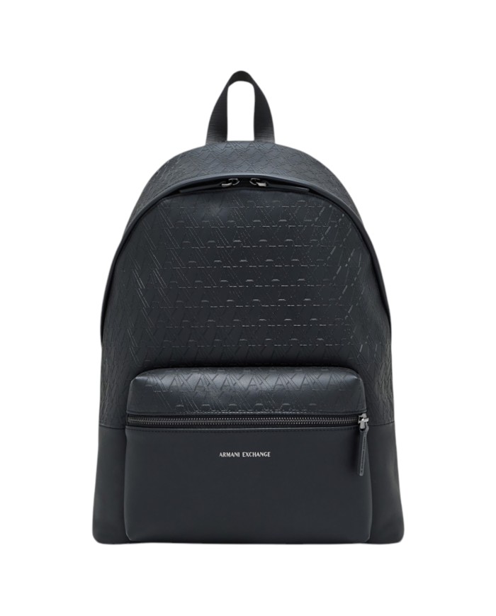 Zaino Armani Exchange Uomo A X Embossed Logo Leather Black
