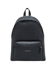 Zaino Armani Exchange Uomo A X Embossed Logo Leather Black