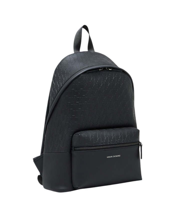 Zaino Armani Exchange Uomo A X Embossed Logo Leather Black
