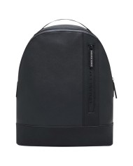 Zaino Armani Exchange Uomo Backpack Leather Black Black