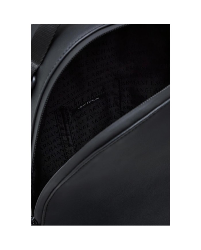 Zaino Armani Exchange Uomo Backpack Leather Black Black