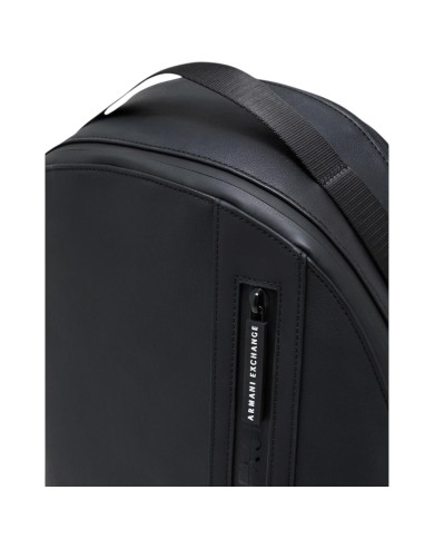 Zaino Armani Exchange Uomo Backpack Leather Black Black