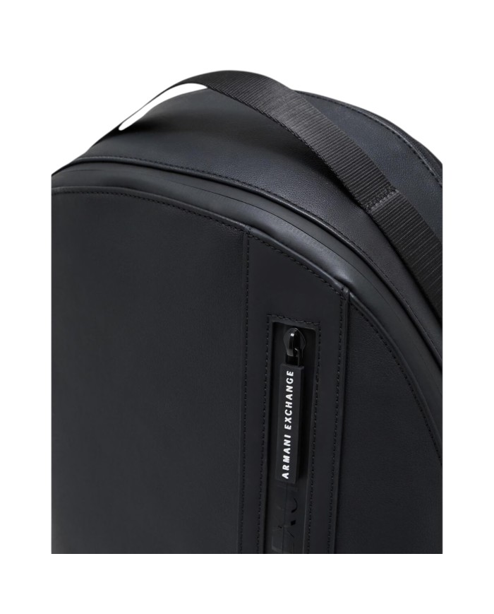 Zaino Armani Exchange Uomo Backpack Leather Black Black