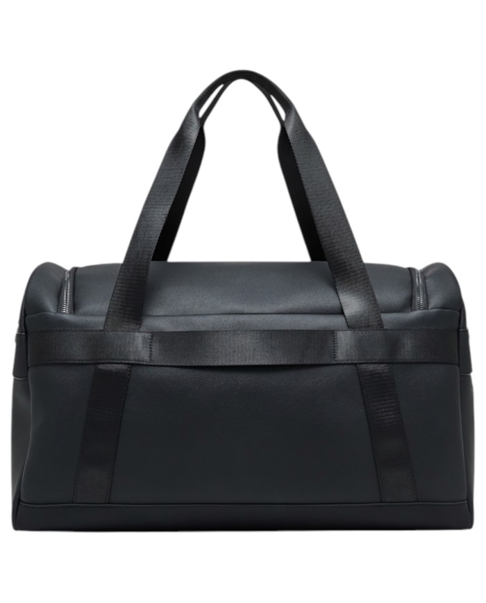 Borsone Armani Exchange Uomo Con Tracolla Line Logo Leather Black