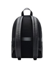 Zaino Armani Exchange Uomo Backpack A X Embossed Logo Leather Black Grey